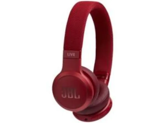 Headphone Bluetooth JBL Live 400BT com Microfone - Vermelho | R$483