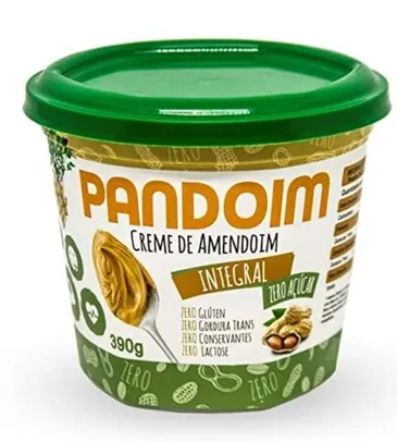 Saindo por R$ 12: [PRIME] Pandoim Integral Creme de Amendoim Zero Açúcar 390g | R$12 | Pelando