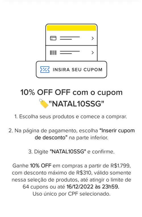 Imagem na descrição da promoção