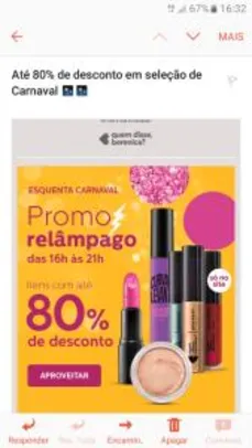 Até 80% OFF em Promoção Relâmpago na Quem Disse, Berenice?