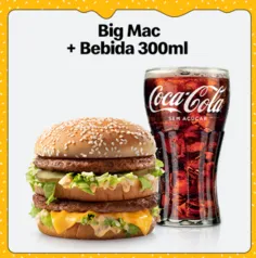 Big Mac + Bebida 300ml no APP McDonald's