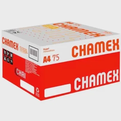 [AME SC R$82,22] Papel Sulfite A4 Chamex Office A4 2500 Folhas 