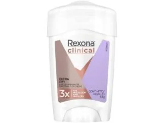 Desodorante Antitranspirante Feminino Rexona - Clinical Extra Dry 48g | R$12