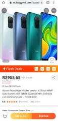 Smartphone Xiaomi Redmi Note 9 128GB | R$956