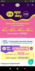 [APP] Desconto progressivo até 40% off comprando + de 5 peças