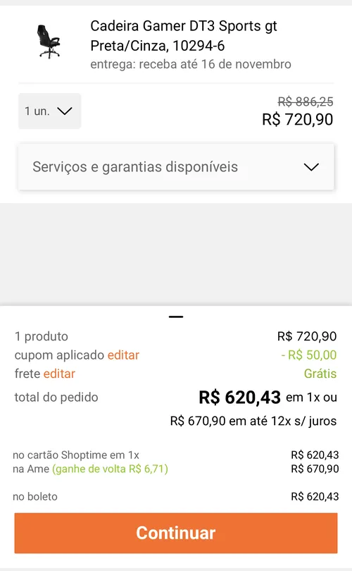 Imagem na descrição da promoção