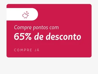 65% de desconto Pontos Latam Pass