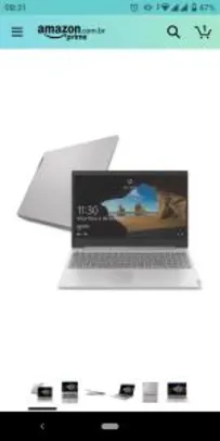 Notebook Lenovo Ultrafino ideapad S145 Ryzen 7 - 8GB 256GB SSD | R$3.600