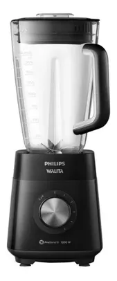 Liquidificador Série 5000 Philips Walita 1200w Ri2240 3 Litros 5 Velocidades + Pulsar Jarra San 220v Preto