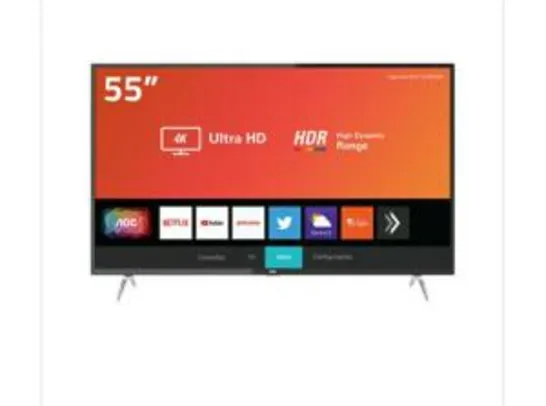 Smart TV AOC 43 Polegadas Full HD Roku 43S5295/78