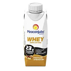 Piracanjuba Whey Zero Lactose Sabor Pasta de Amendoim 250ml