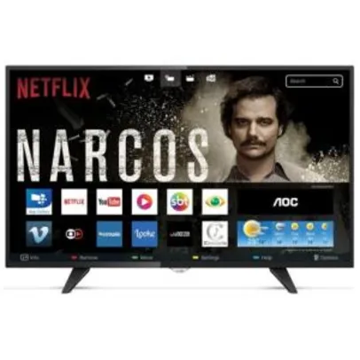 Smart TV Led 32 Polegadas AOC LE32S5970 Wi-Fi HD USB HDMI por R$ 884