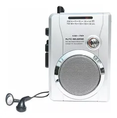 Rádio Gravador Fita Cassete K7 Walkman Retro Am/fm