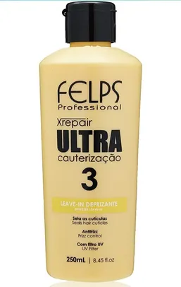Xrepair Ultra Cauterização Leave-In Defrizante 250 ml, Felps | R$15