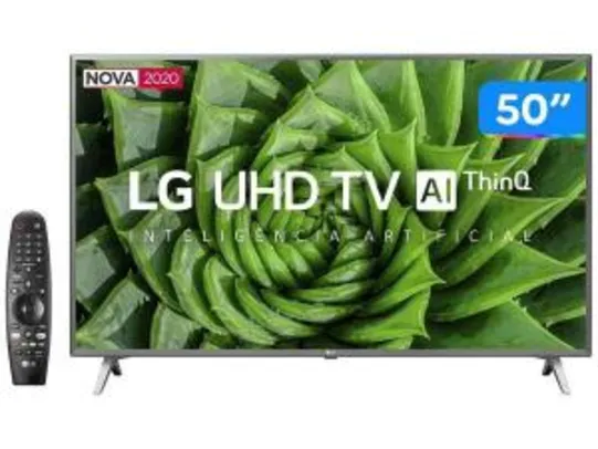 Smart TV UHD 4K LED 50” LG 50UN8000PSD Wi-Fi - Bluetooth HDR Inteligência Artificial 4 HDMI 2 USB R$2104