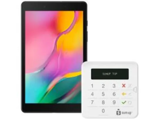 Tablet Samsung Galaxy Tab A T295 32GB 8” 4G - Android 9.0 com Máquina de Cartão SumUp