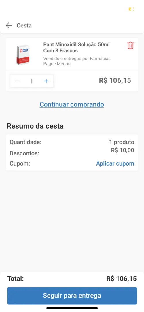 Imagem na descrição da promoção