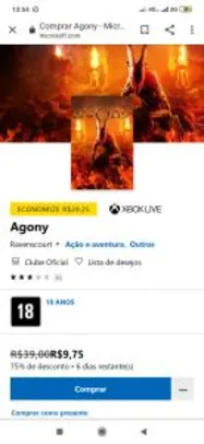 Agony - Xbox One | R$10
