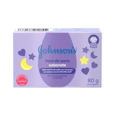 [ REGIONAL | 70% OFF na 2ª Unidade - R$ 1,50 CADA ] Sabonete em Barra Infantil Johnson's Baby NaturalCalm 80g