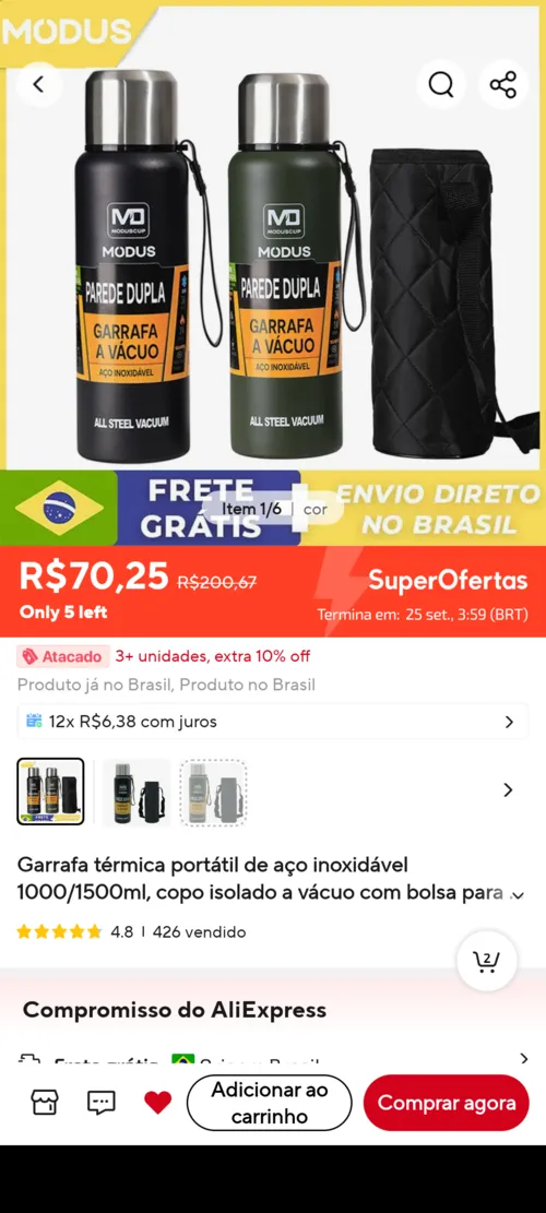 Imagem na descrição da promoção