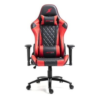 Cadeira Gamer SuperFrame Knight, Reclinável, Suporta até 180KG, Preto e Vermelho