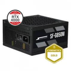 Fonte SuperFrame, 850W, Cybenetics Gold, Modular, ATX 3.0/PCIe 5.0, SF-G850M
