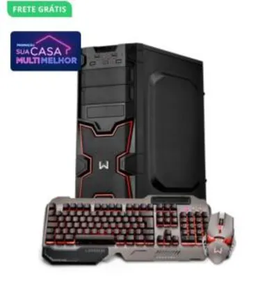 (Ame) Desktop Warrior Gamer ryzen 2200g - 8gb ddr4 2400mhz - a320m + 1tb | R$1512