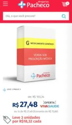 Pantoprazol 40mg Genérico Cimed 42 Comprimidos - R$18 na compra de 3 unidades