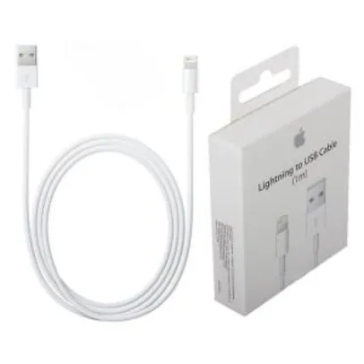 Cabo USB para Iphone 7 Lightning Branco - R$14