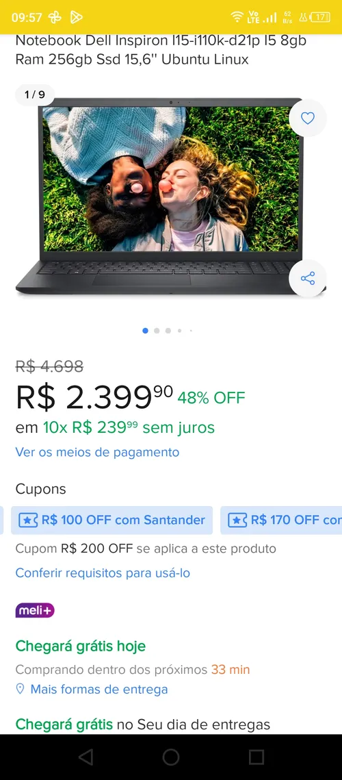 Imagem na descrição da promoção