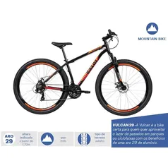 BICICLETA CALOI VULCAN MTB ARO 29"