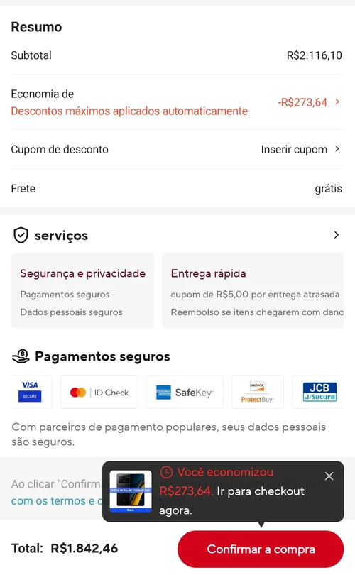 Imagem na descrição da promoção