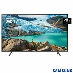 Smart TV 4K Samsung LED 58” com Visual Livre de Cabos, HDR Premium, Controle Remoto Único e Wi-Fi - UN58RU7100GXZD R$2.749