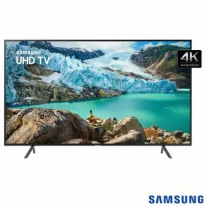 Smart TV 4K Samsung LED 58” com Visual Livre de Cabos, HDR Premium, Controle Remoto Único e Wi-Fi - UN58RU7100GXZD R$2.749