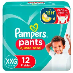 Fralda Pampers Pants Ajuste Total XXG - 12 Unidades