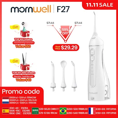 [11.11] Irrigador Oral F27 Recarregável Mornwell 