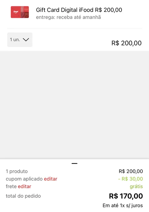 Imagem na descrição da promoção