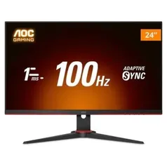 Monitor Gamer AOC 23.8" Full HD, 100Hz, 1ms, IPS - 24G2E1