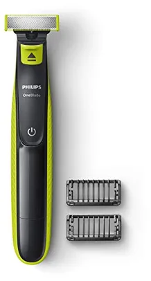 Aparador e raspador de barba, OneBlade QP2521/10, Bivolt, com 2 pentes