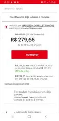 50% cashback AME em todos os produtos da lista