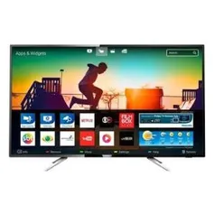 Smart TV LED 50" Philips 50PUG6102/78 UHD 4K com Conversor Digital 4 HDMI 2 USB Wi-fi 60hz - Preta