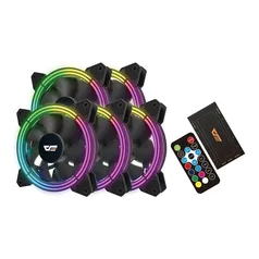 Kit Ventoinhas Aigo DarkFlash CF11 Pro 5in1, ARGB, 5x120mm, CF11-PRO-5IN1