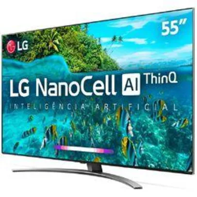 Smart TV LED 55'' LG 55SM8100 Ultra HD 4K Nanocell