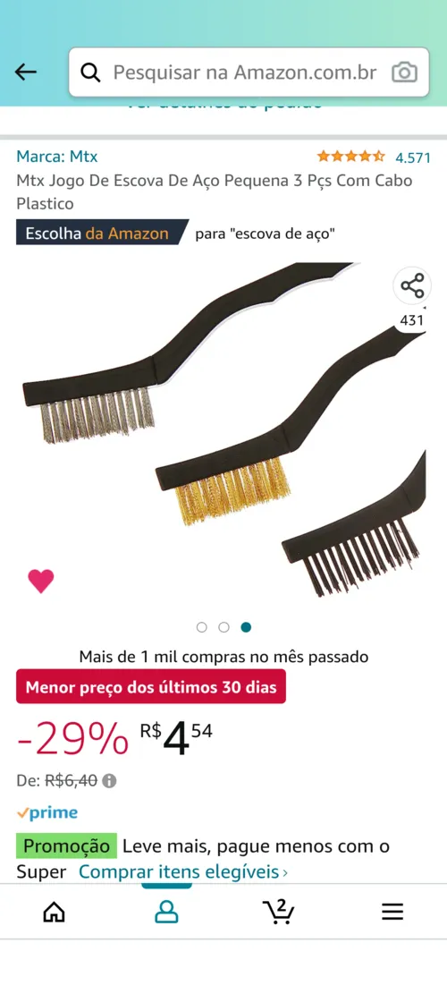 Imagem na descrição da promoção