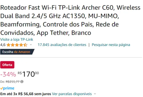 Imagem na descrição da promoção