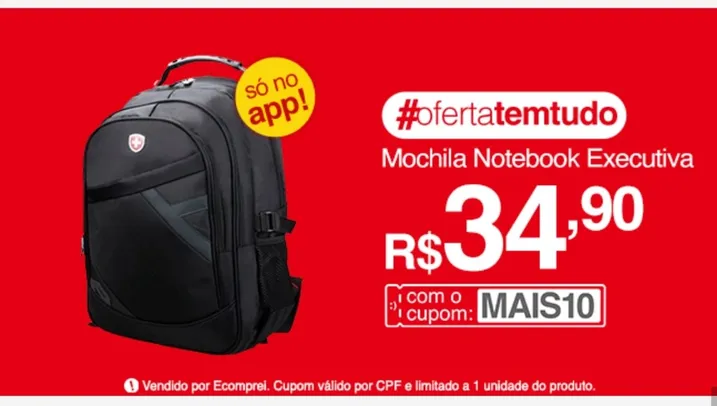 Mochila Notebook Executiva | R$35