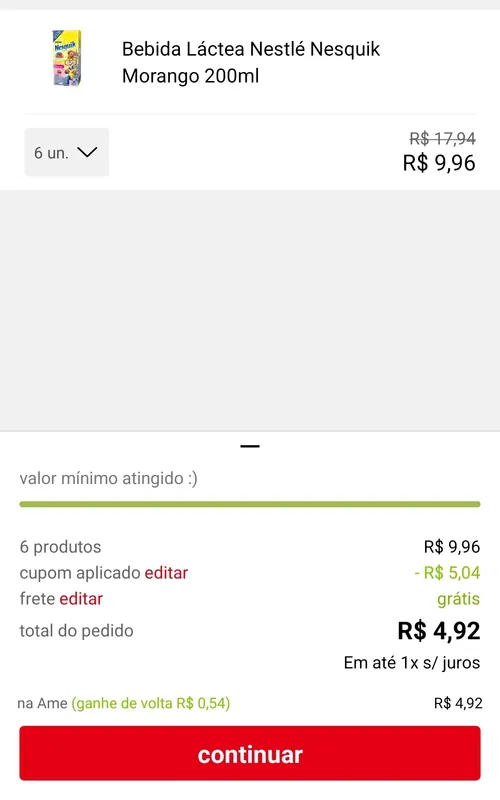 Imagem na descrição da promoção