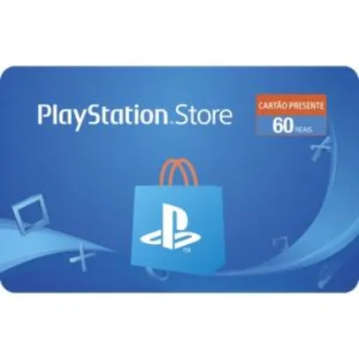 Gift Card Digital Sony Playstation R$ 60 por R$30