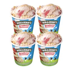 Sorvete Ben & Jerrys Strawberry Cheesecake (leve 4 pague 2)