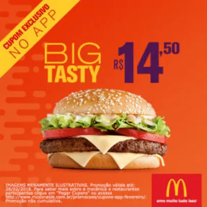 Big Tasty no McDonald's - R$14,50